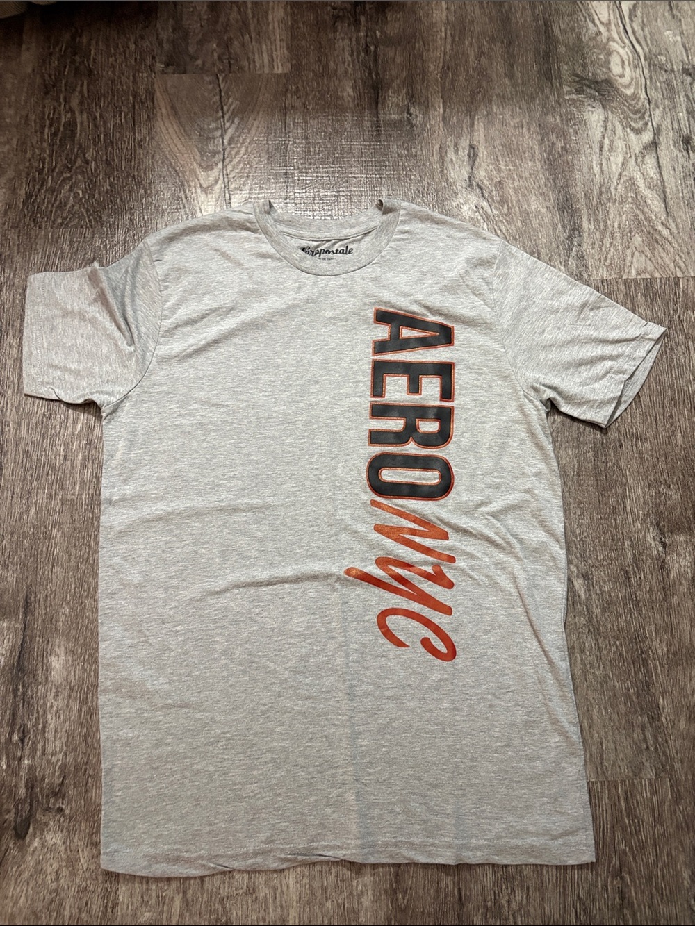 Aeropostale Light Gray Short Sleeve Tee with Logo